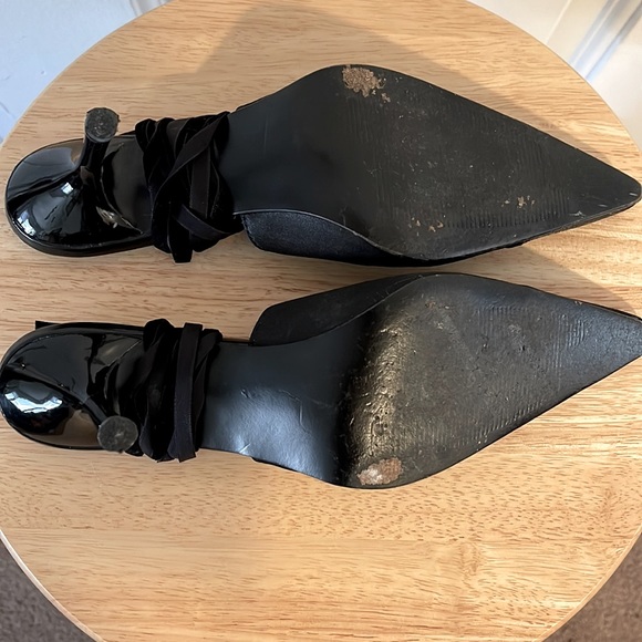 Colin Stuart | Lace Up Satin Kitten Heels RARE FIND - Picture 5 of 5